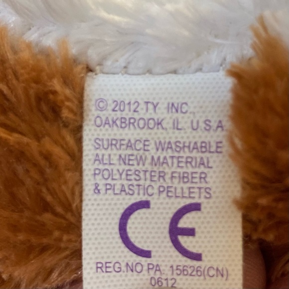 Ty Beanie Boo PRESENTS the Christmas Dog w/Santa Hat Green Eyes Puppy 6” no tag - Picture 11 of 11